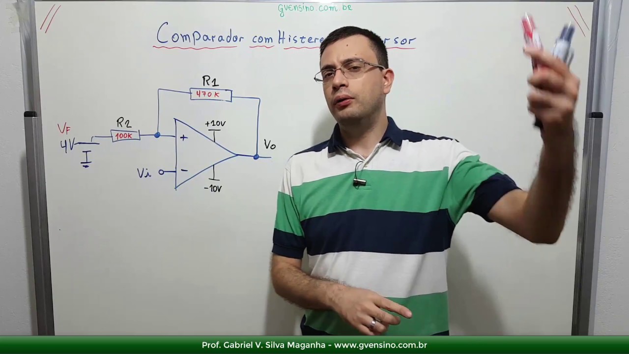 #44 Cálculos e Prática: Comparador com Histerese Inversor Parte 1