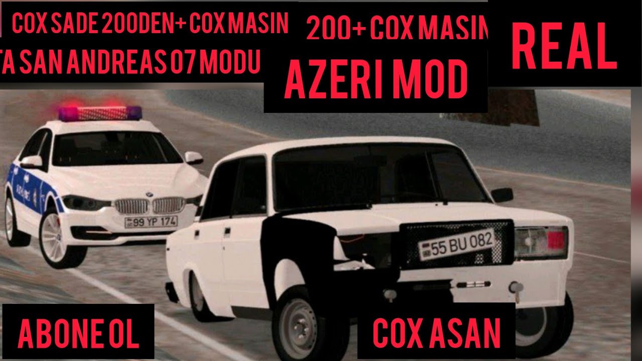 GTA SAN ANDREAS BAKI MODU AZE MOD YUKLEMEK MASIN MODU PERODOKLU MASINLAR 07 06 NIVA MODU indirmek