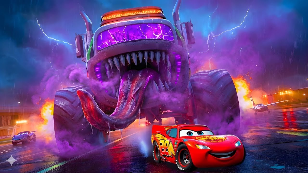 Big & Small vs Epic Escape McQueen VS EVIL ZOMBIE POLICE CAR MONSTER Cars Eater BeamNG Horror Story