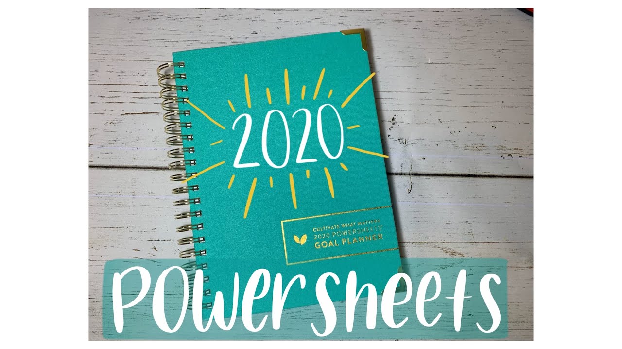 2020 PowerSheets | Prep Work, 2020 Goals & January Tending List!