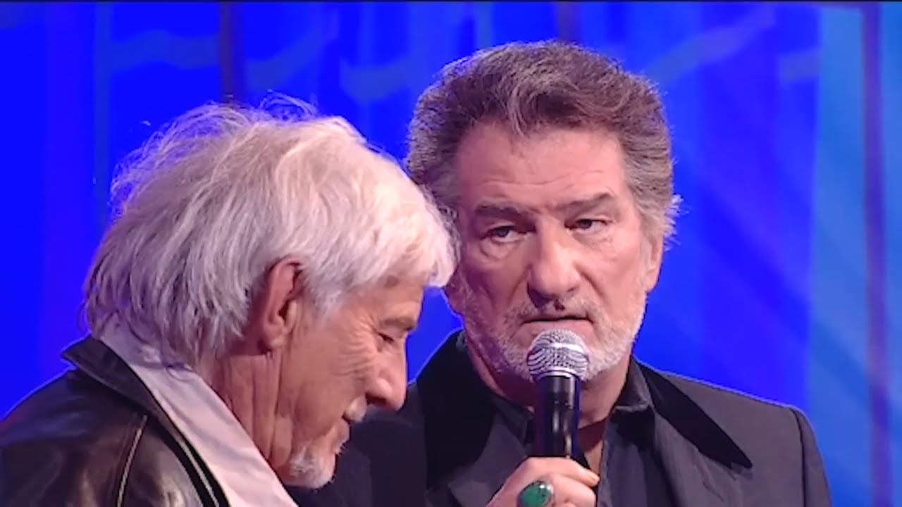 Eddy Mitchell et Hughes Aufray chantent 