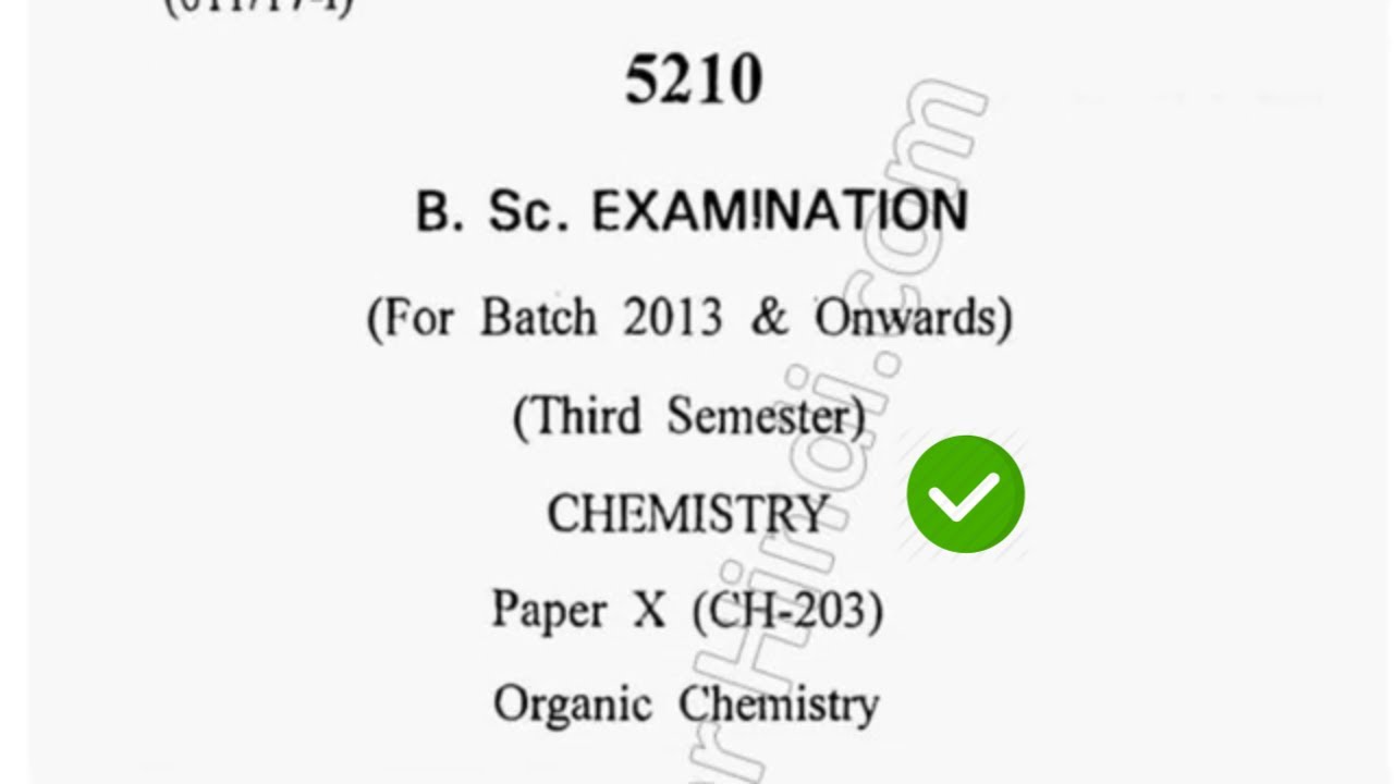2017 Cdlu BSc 3rd Sem Organic Chemistry Question Paper