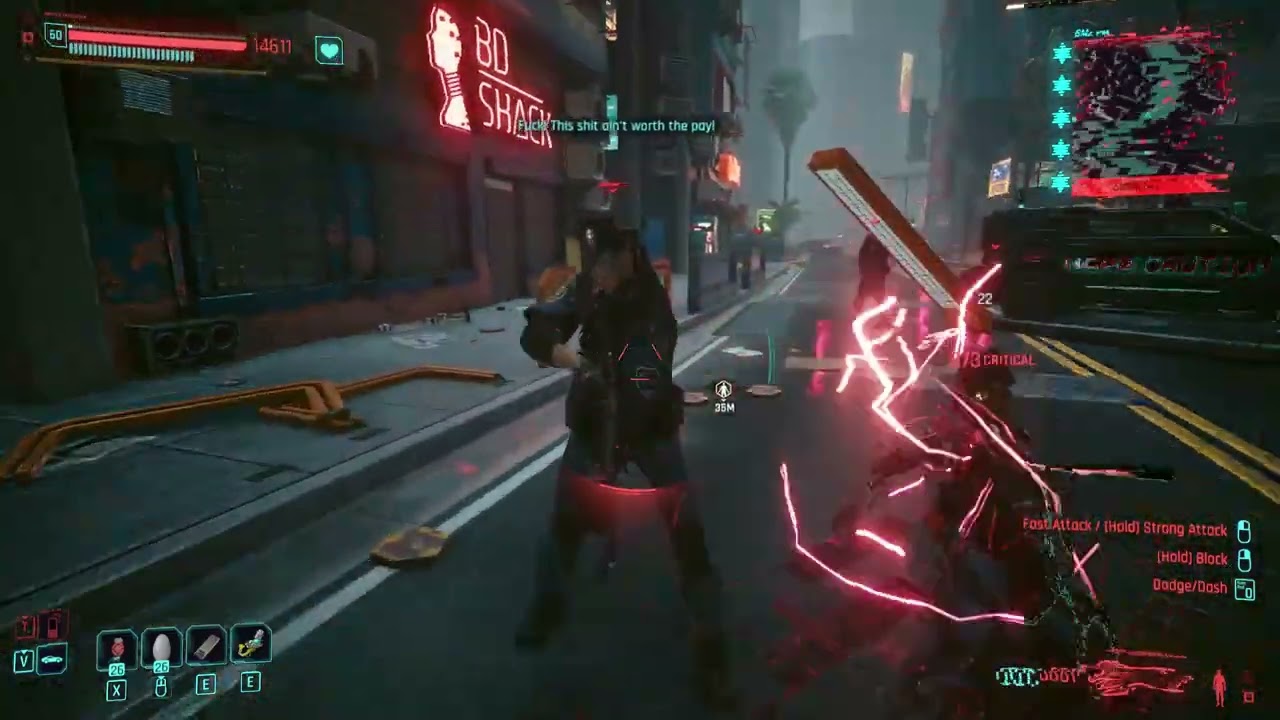 Cyberpunk 2077 - Gorilla Arms Modded Effects