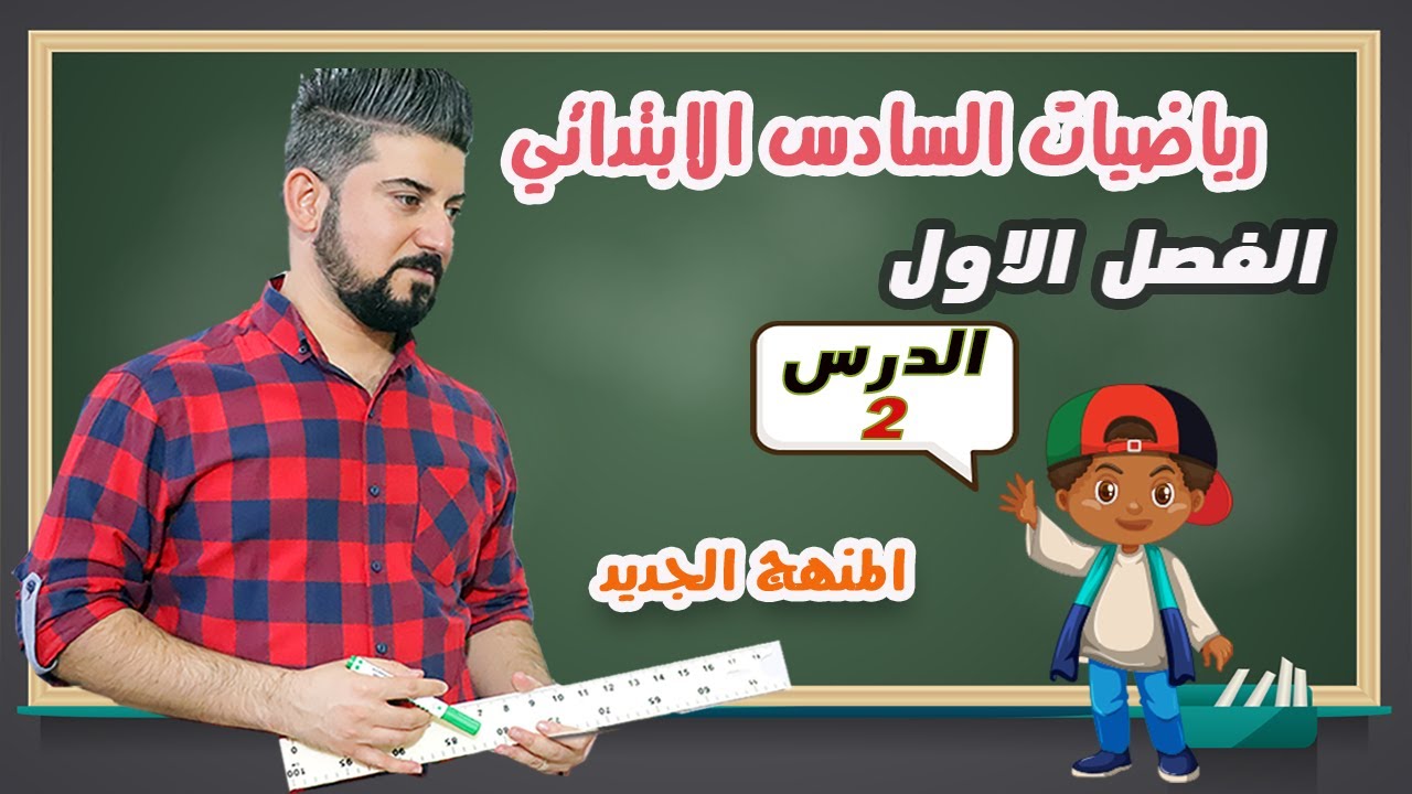 رياضيات السادس الابتدائي / تمثيل الاعداد الصحيحة على مستقيم الاعداد /  الدرس 2