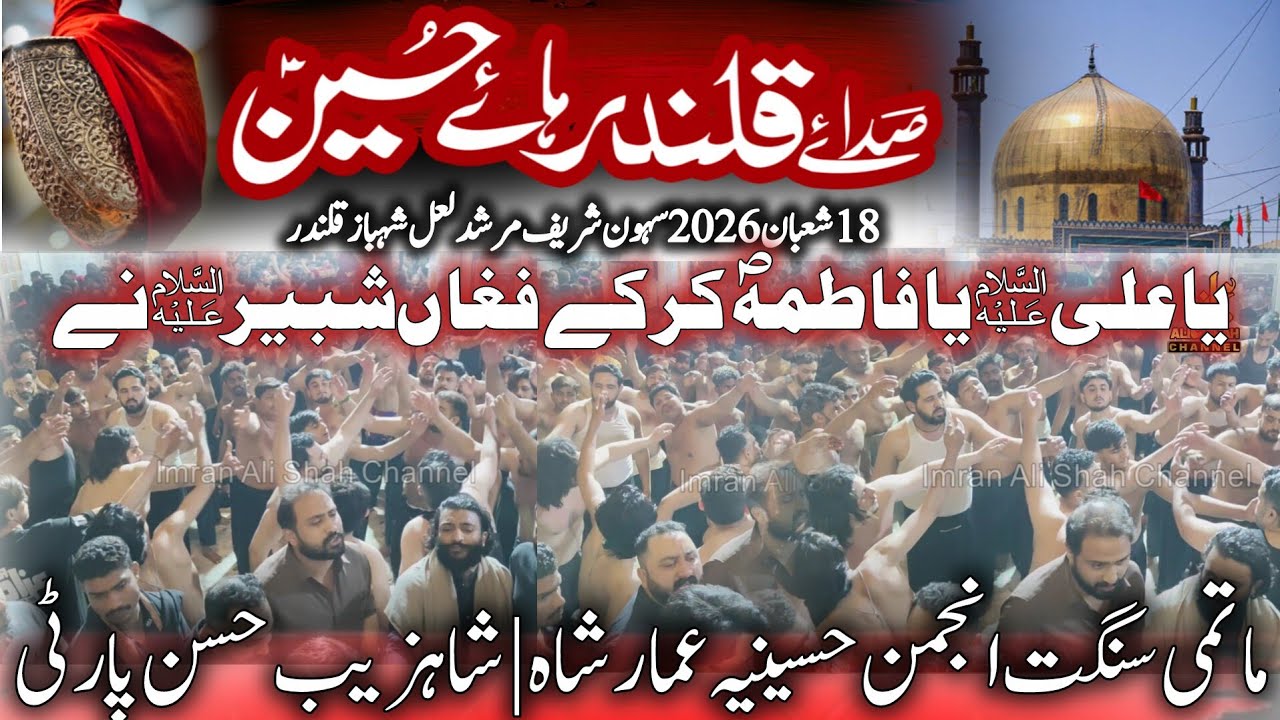 18 Shaban 2026 Sehwan | Anjuman e Hussania | Shahzaib Hassan | Ya Ali Ya Fatima Kar Ka Fugah Shabbir