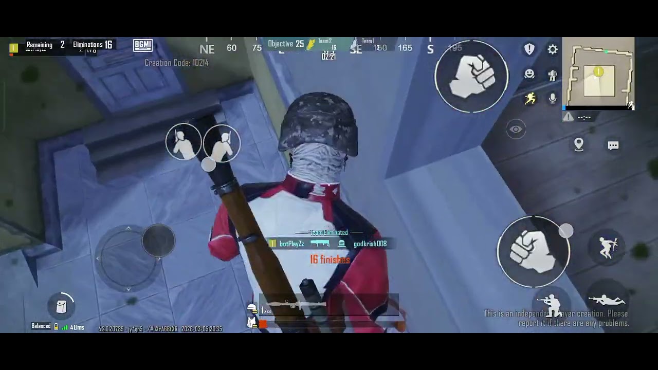 Wow Mode 1v1 gun game BGMI game play arena short pubg mobile 