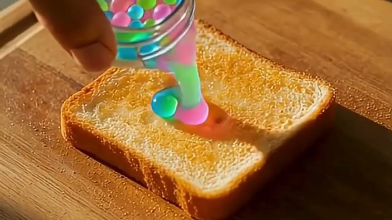 10 Minutes Of Satisfying AI ASMR Toast Spreading.