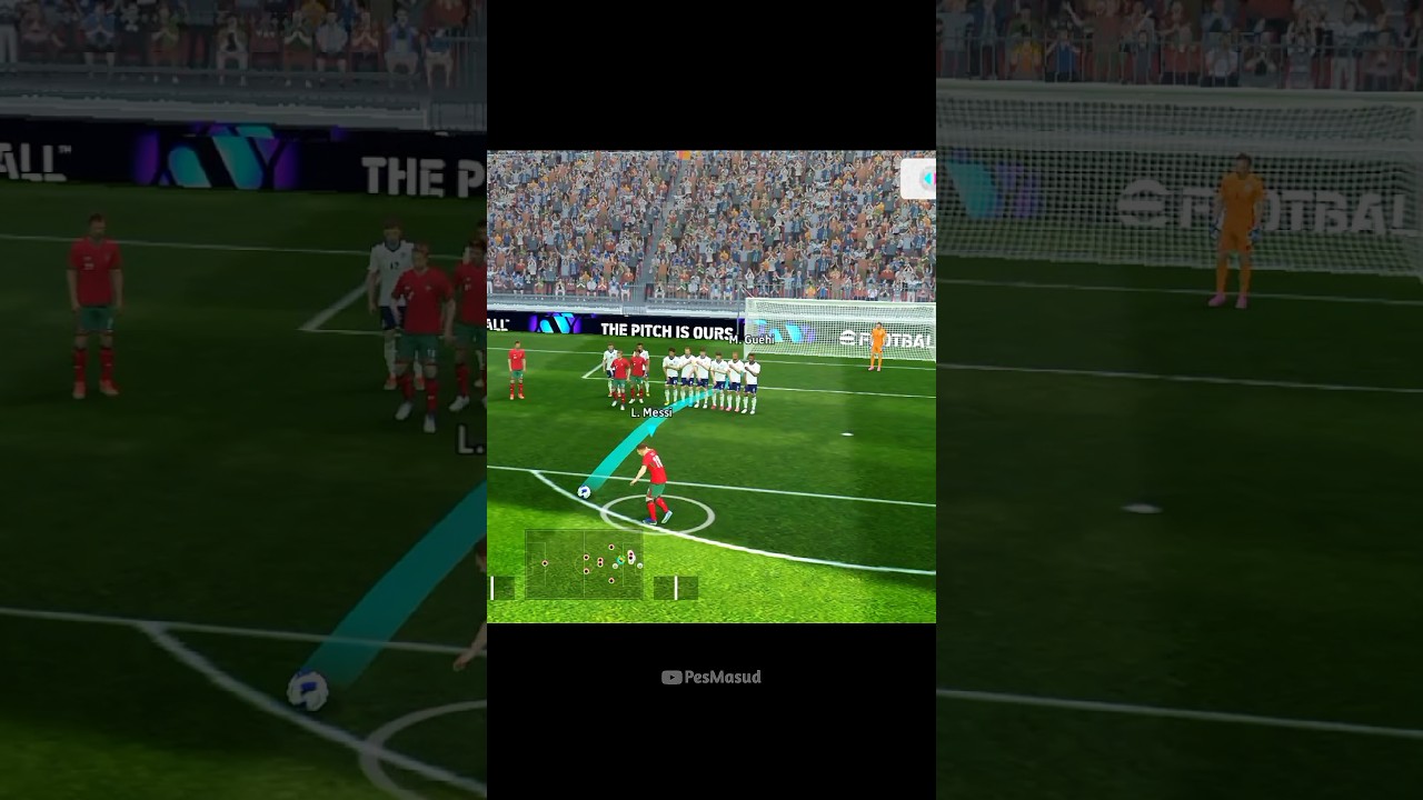 Free Kick Messi ☠️😱🎮🔥 #efootball #efootball2024 #pesgamers #pesplayer