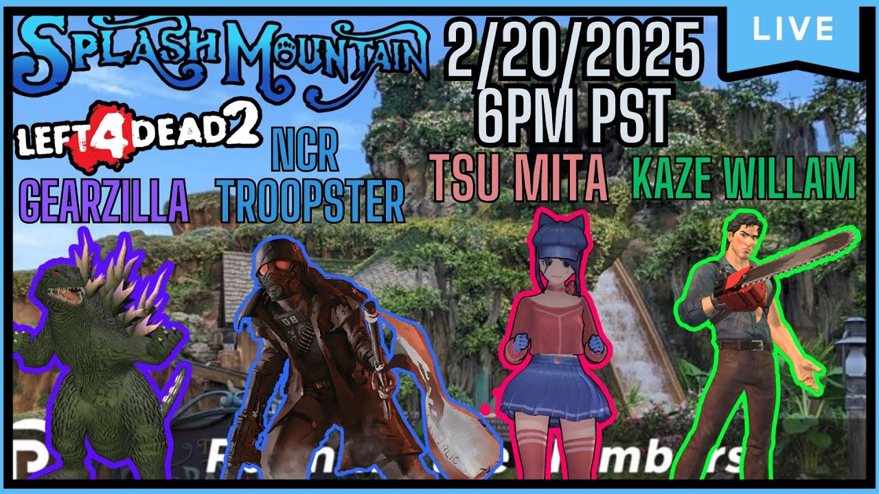 Left 4 dead with @KazeKronoz @Gemster_ @tsuma_asmr Part 8 splash mountain fun!