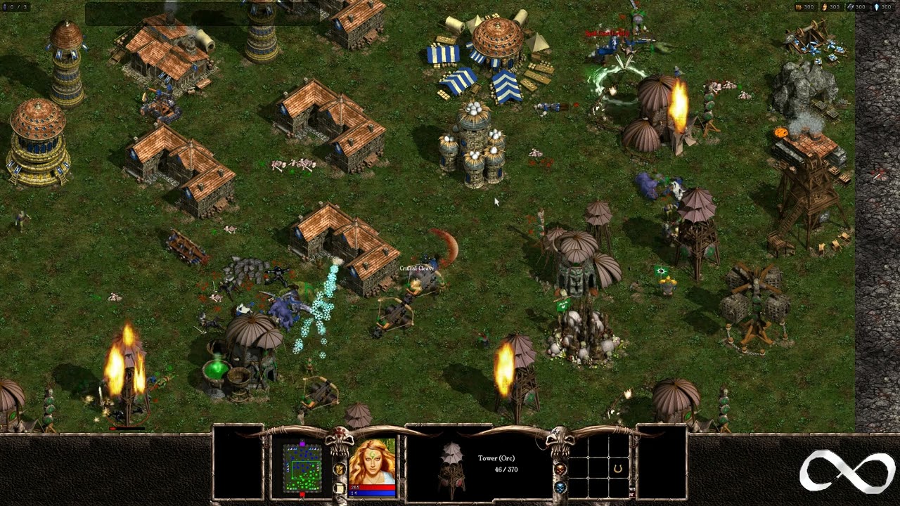 Warlords Battlecry III, AI Battle, Knight vs Orc