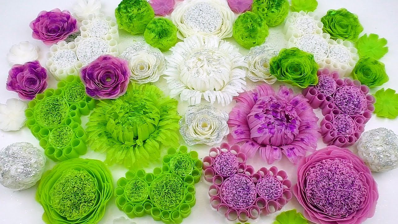 ASMR soap no talking! Crushing crunchy soap roses, soap balls, soap boxes with starch and glitter.
