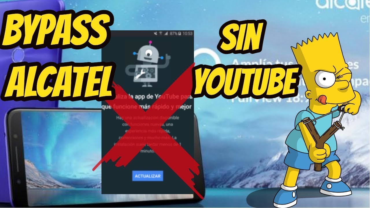 bypass equipos Alcatel sin actualizar youtube,  solución al error || frp 5058a facil pc y microsd