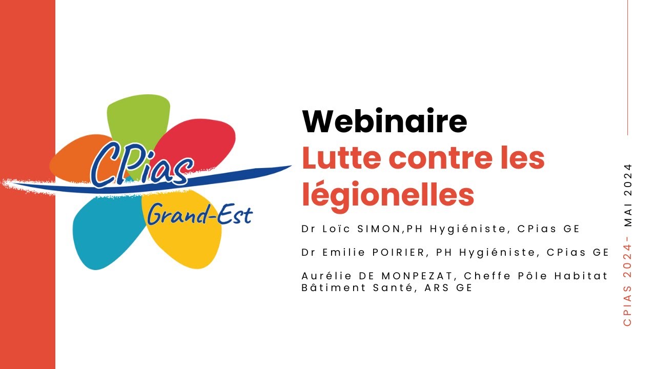 Webinaire Lutte contre les légionelles