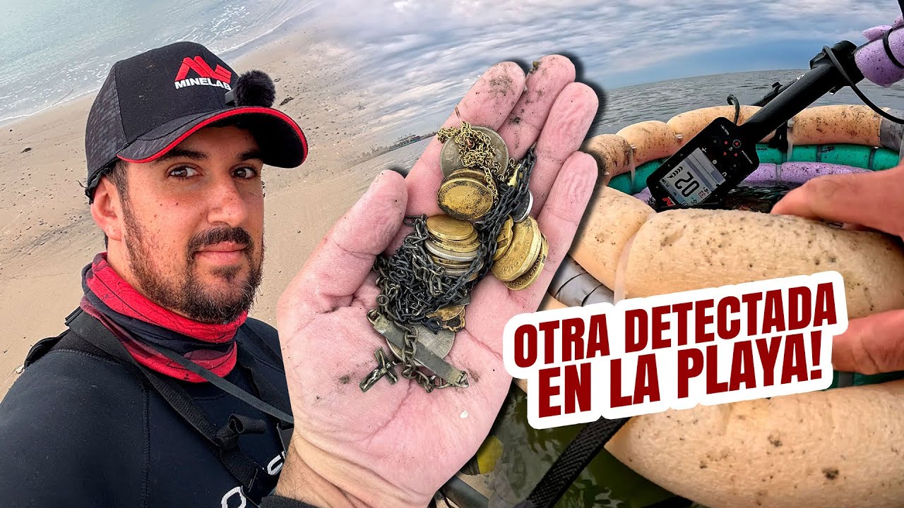 DETECTANDO METALES y mucha PLATA en la playa!