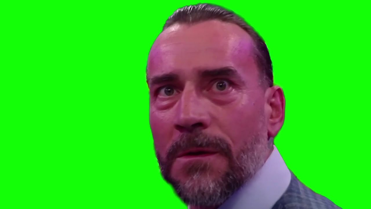 CM Punk reacts to Judgment Day entrance music meme green screen