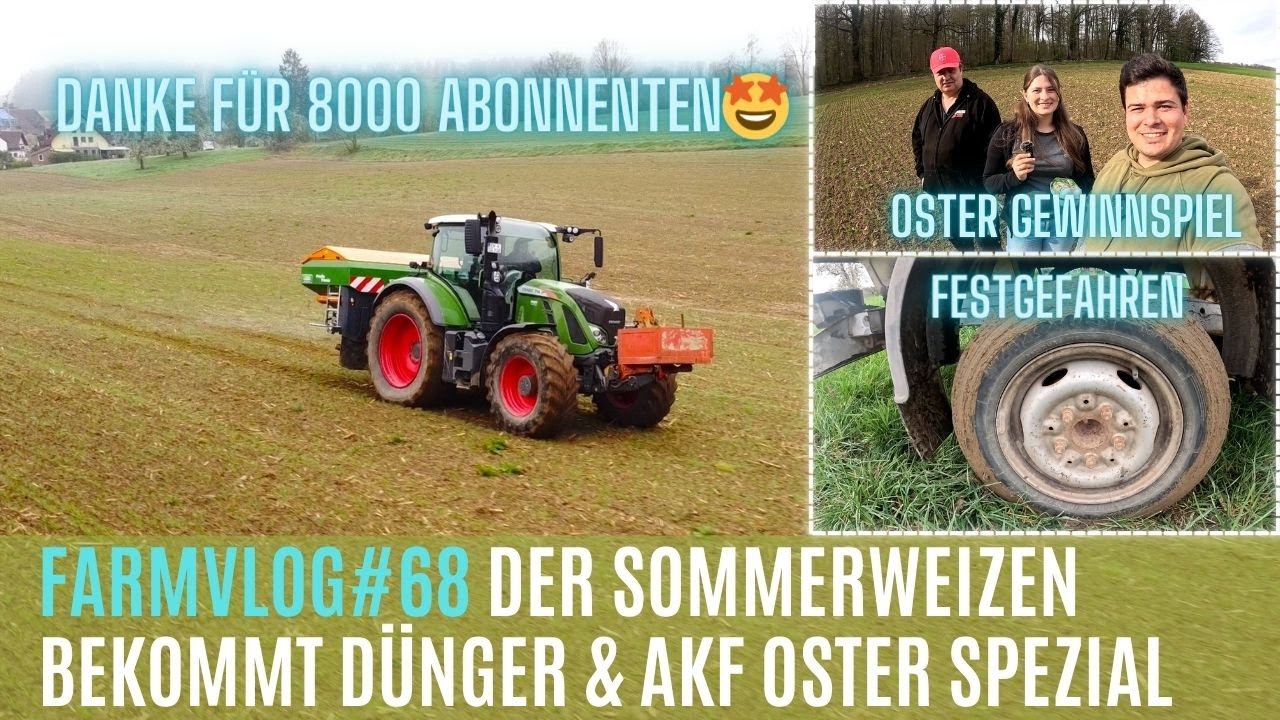 FarmVlog#68 Dünger im Sommerweizen🌾 / Oster Gewinnspiel 🐇 uvm...