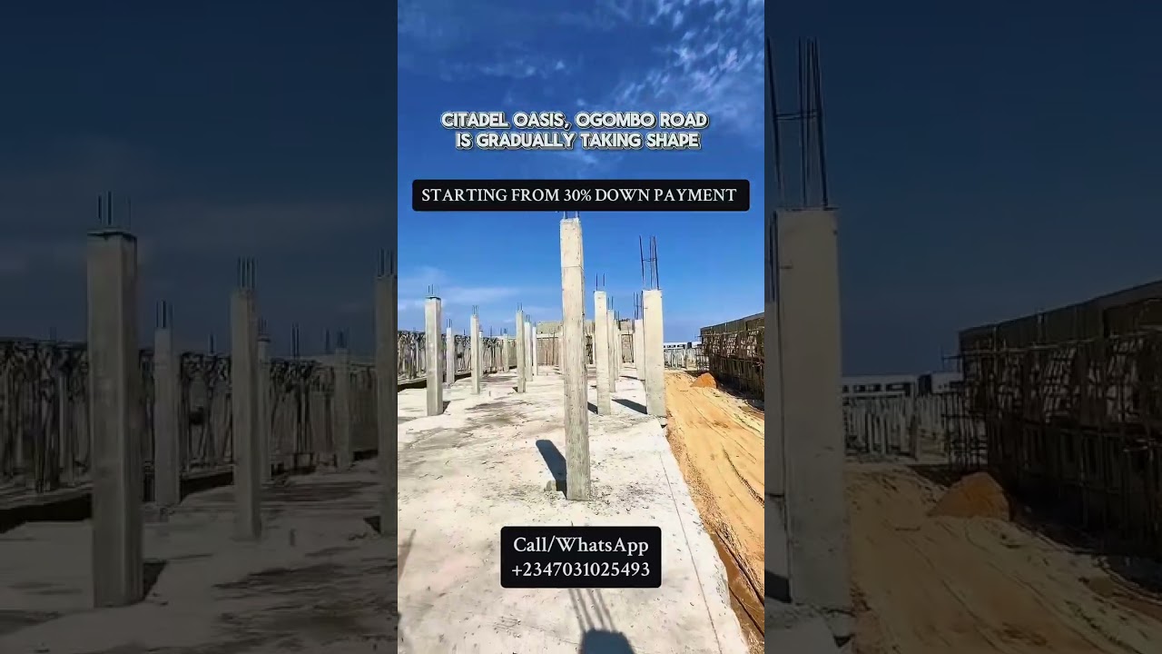 Citadel oasis facing chatter house school taking shape #lagosnigeria  #houseforsaleinlagosnigeria