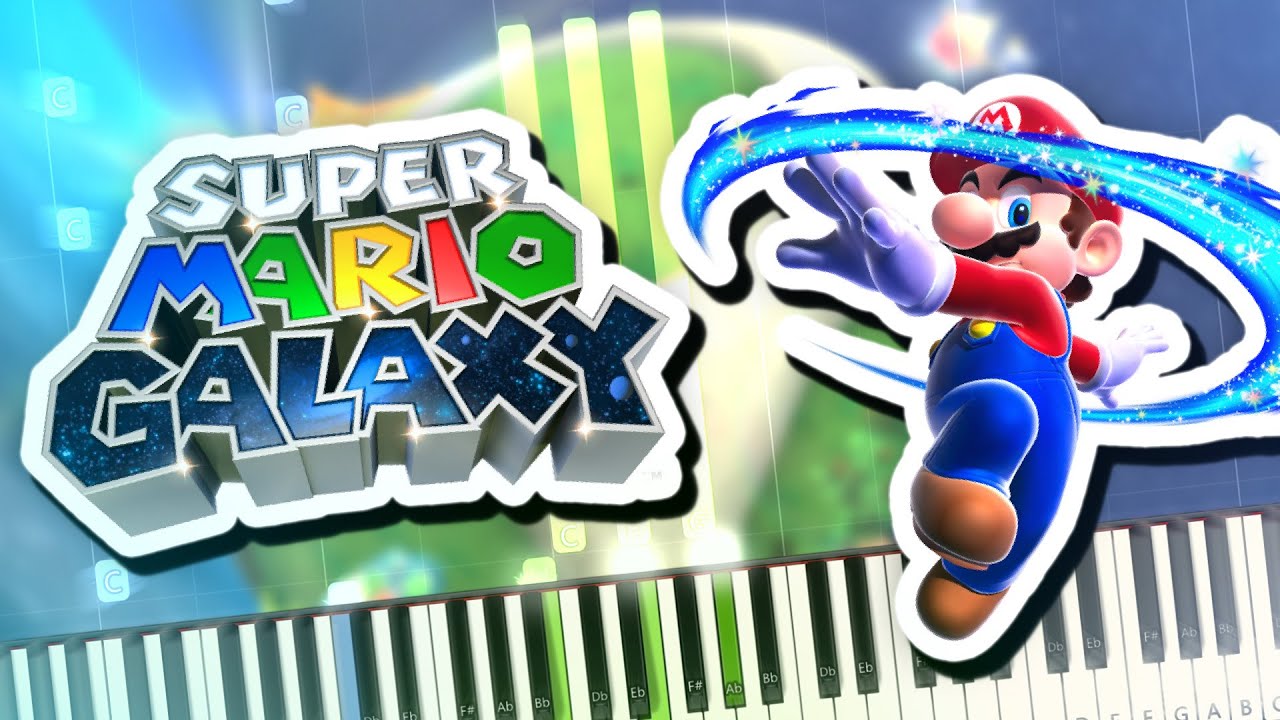 Super Mario Galaxy - Good Egg Galaxy Theme Piano Tutorial Synthesia