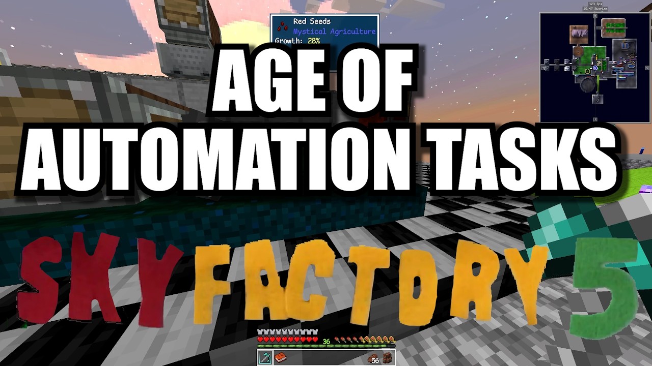 Age of Automation Tasks in Skyfactory 5