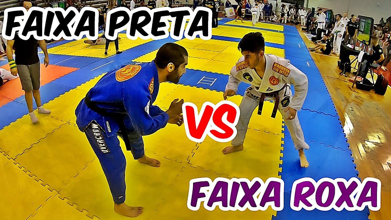 JIU JITSU - FAIXA PRETA VS FAIXA ROXA.