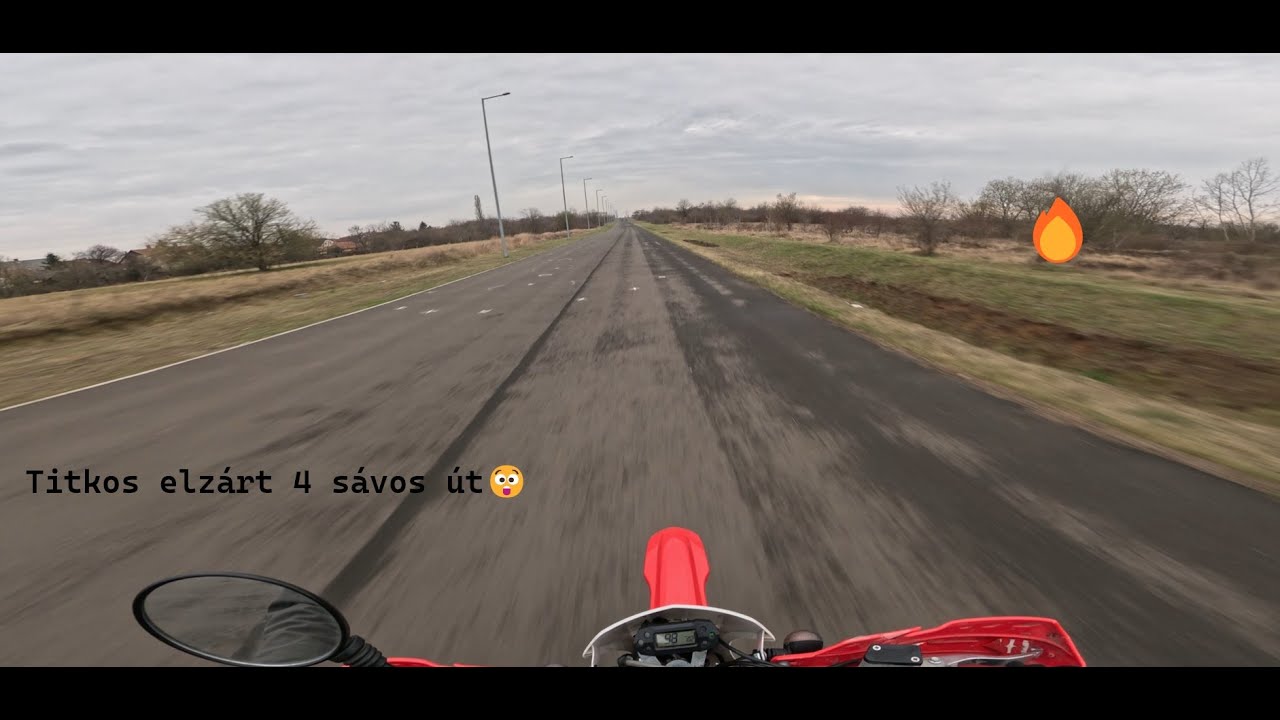 Titkos elzárt 4 sávos út és Hill Climb – Honda HM CRE 50