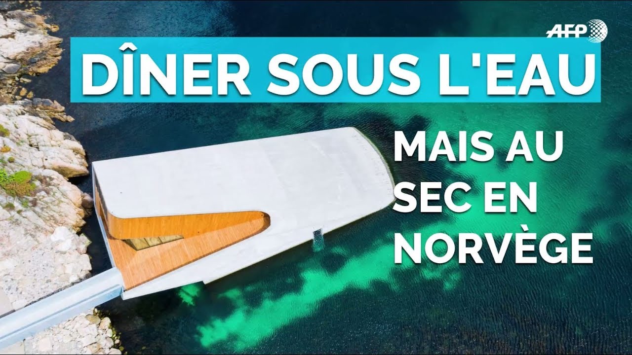 Dîner sous l'eau mais au sec en Norvège | AFP Photo