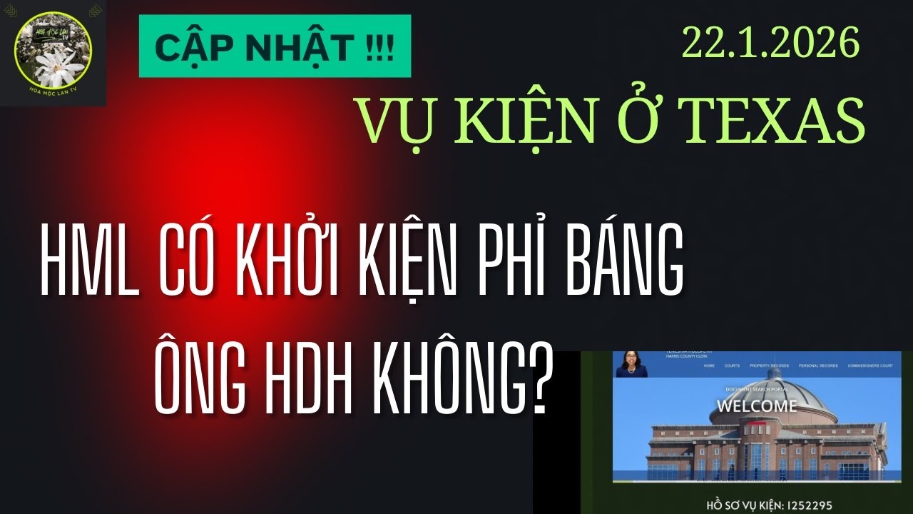 Live 22.1.26 - Cập nhật vụ kiện CEO NPH và việc HML có khởi kiện ông HDH hay không?