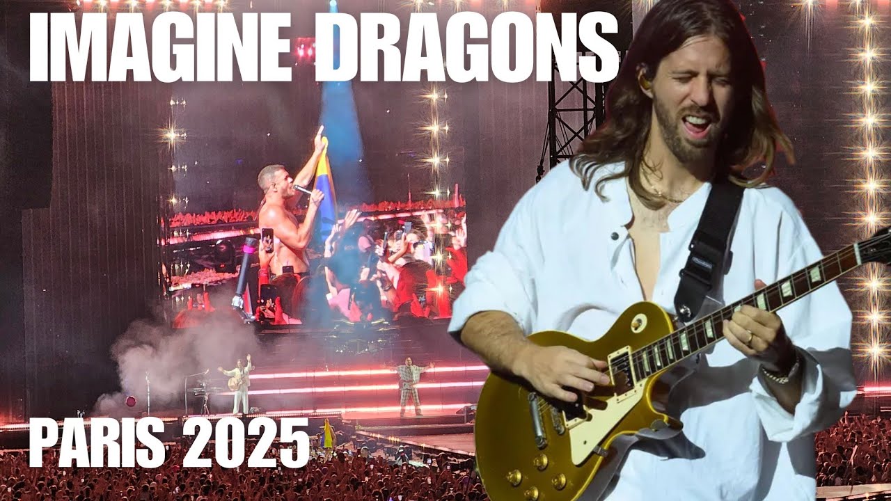 Imagine Dragons Live in Paris 2025 🇫🇷 | Wayne Sermon&rsquo;s Insane Guitar Solo 🔥