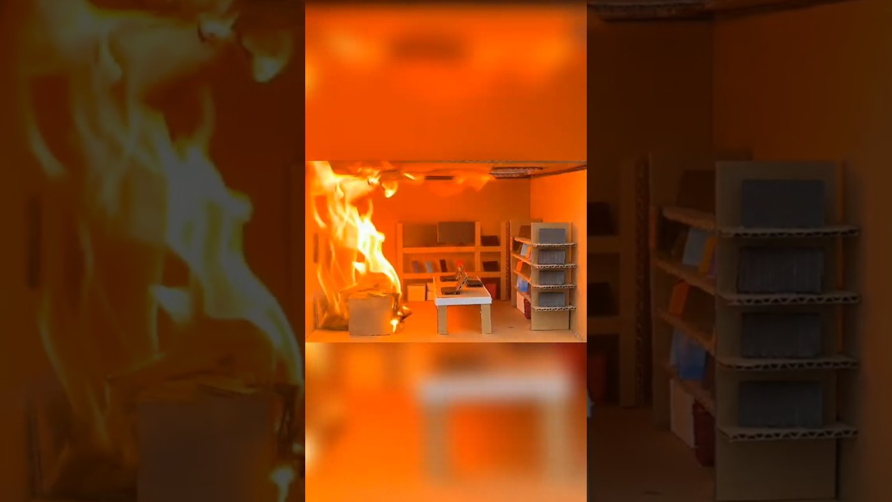 Пожар в магазине электроники!