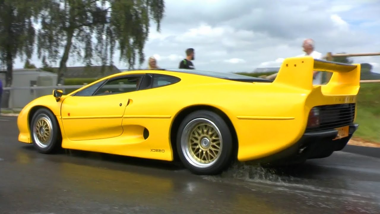 700hp Jaguar XJ220S - Sound check & Accelerations!