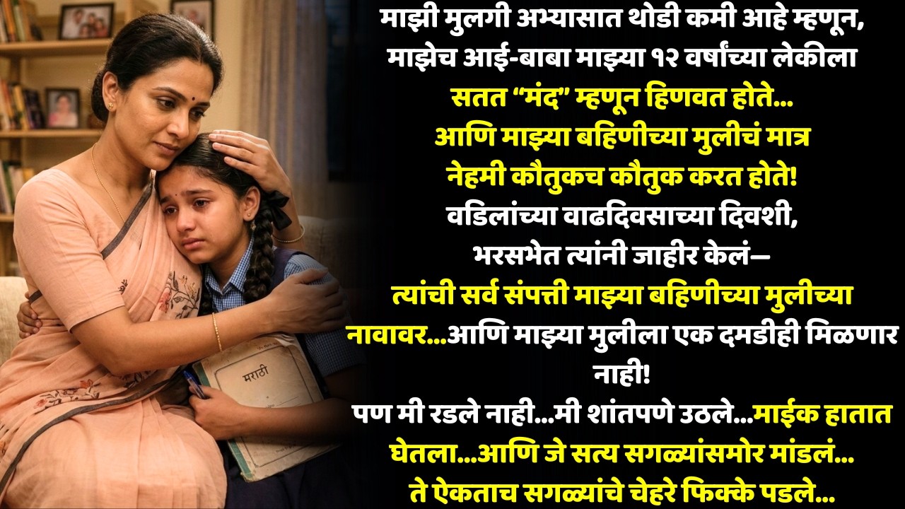 आई-बाबांनी माझ्या मुलीला “मंद” ठरवलं…पण पुढे जे घडलं ते धक्कादायक!