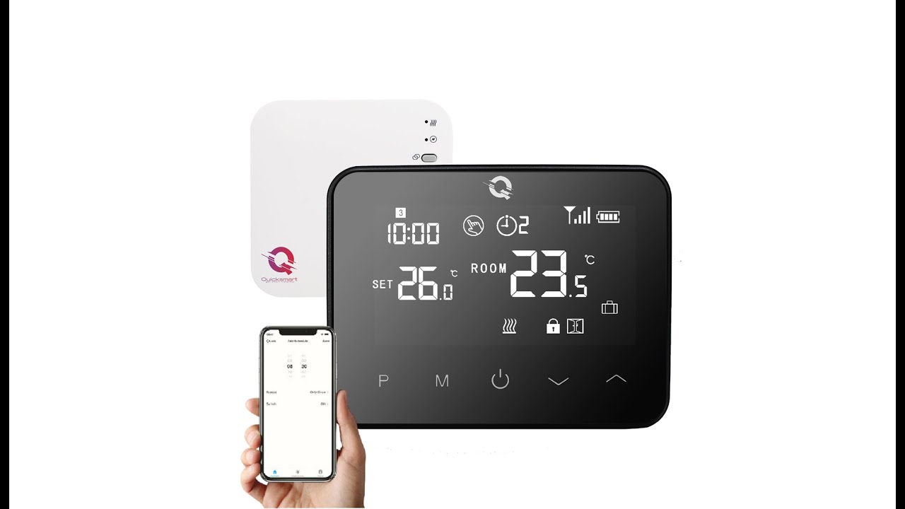 Termostat Q20, Termostat smart, Wireless, incalzire in pardoseala sau radiatoare, Smart Lif