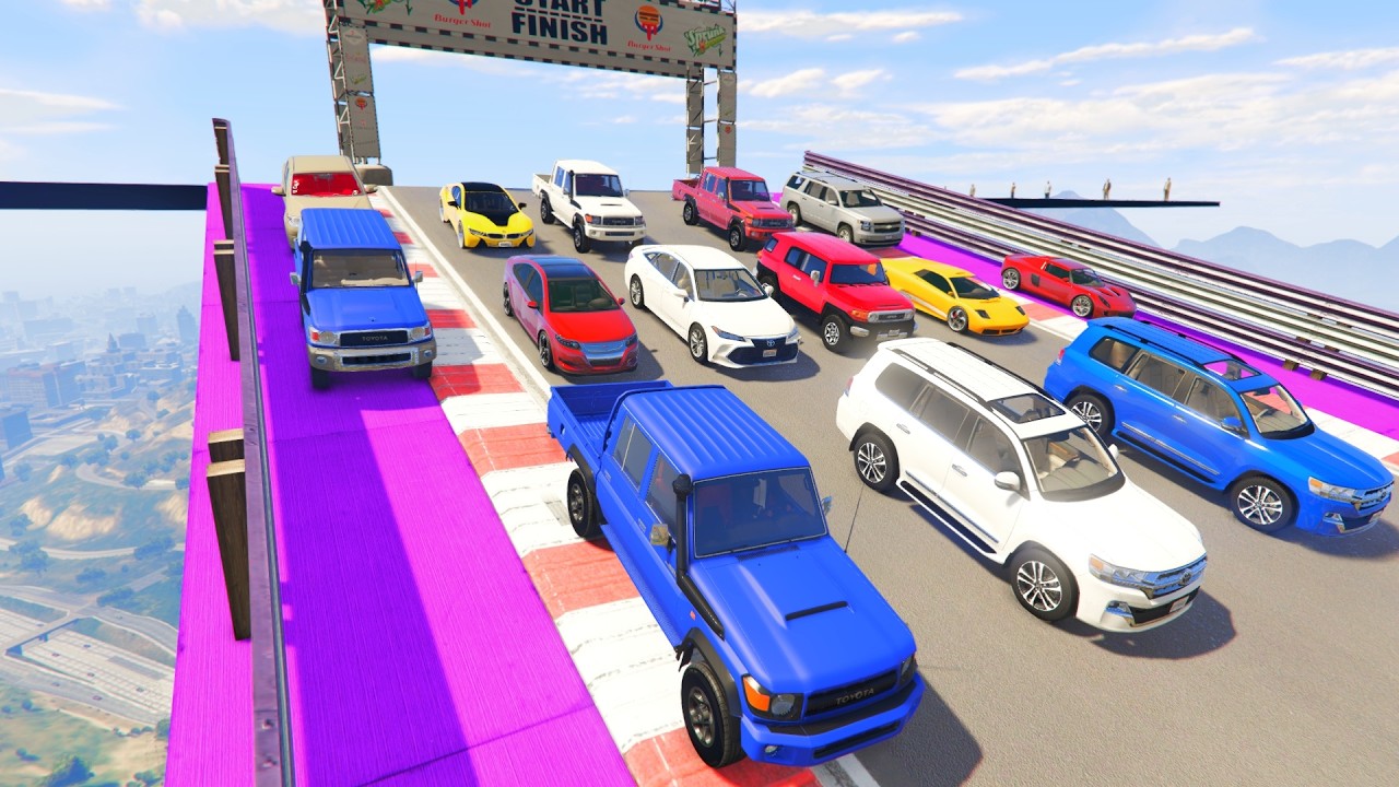 محاكي العاب سيارات جراند 5 تحدي الأبطال مع راعي الشاص ولعبه سيارات عربيه قراند 5 |محاكي حوادث سيارات