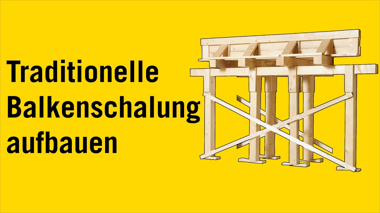 Holzschalung - Die Unterzugschalung zusammenbauen.