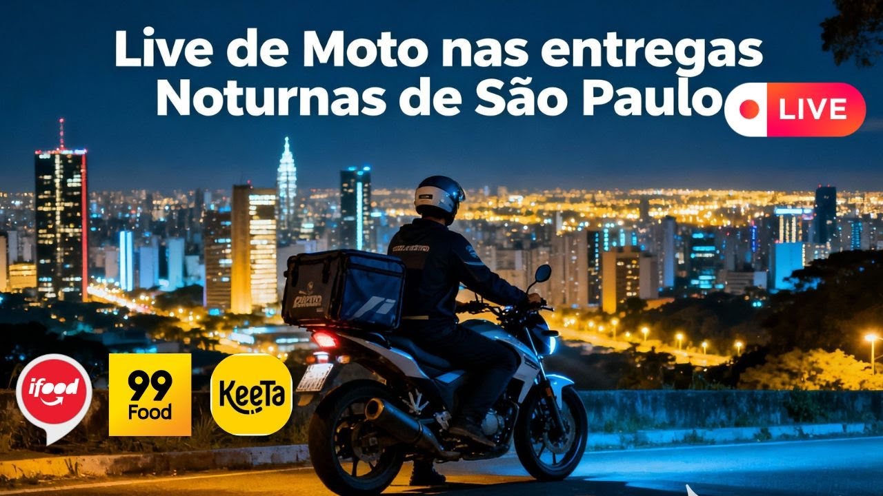 Live do Roseno em busca dos 14 Mil reais para a rota Kabore entregas noturnas de S&atilde;o Paulo
