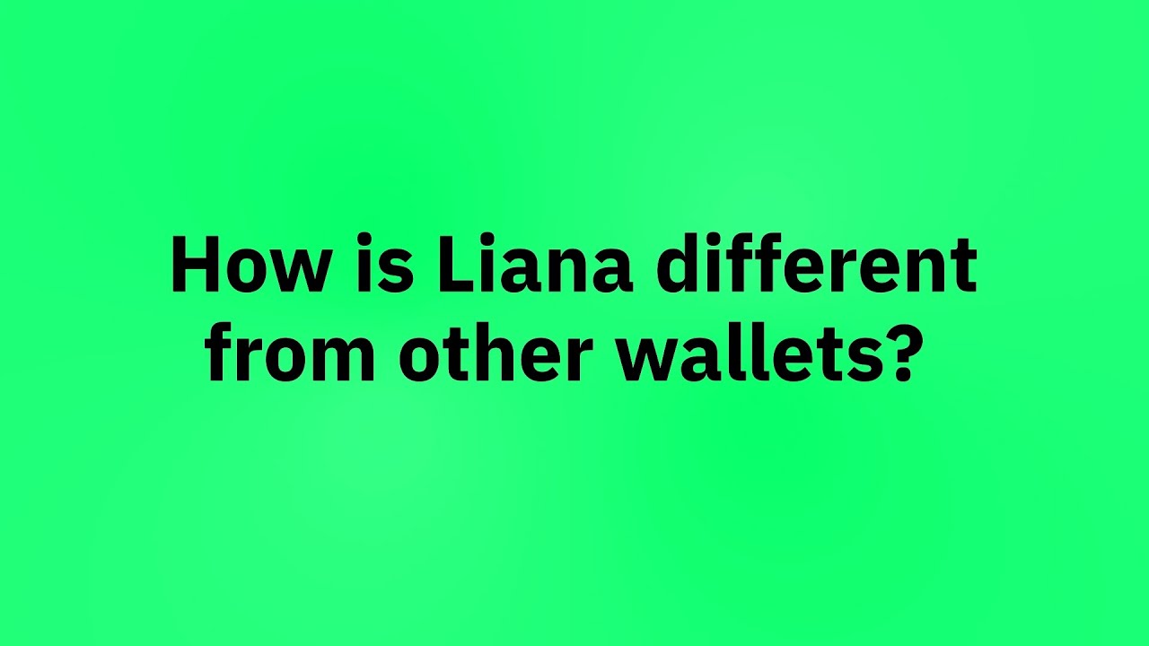 How is Liana different from other wallets?