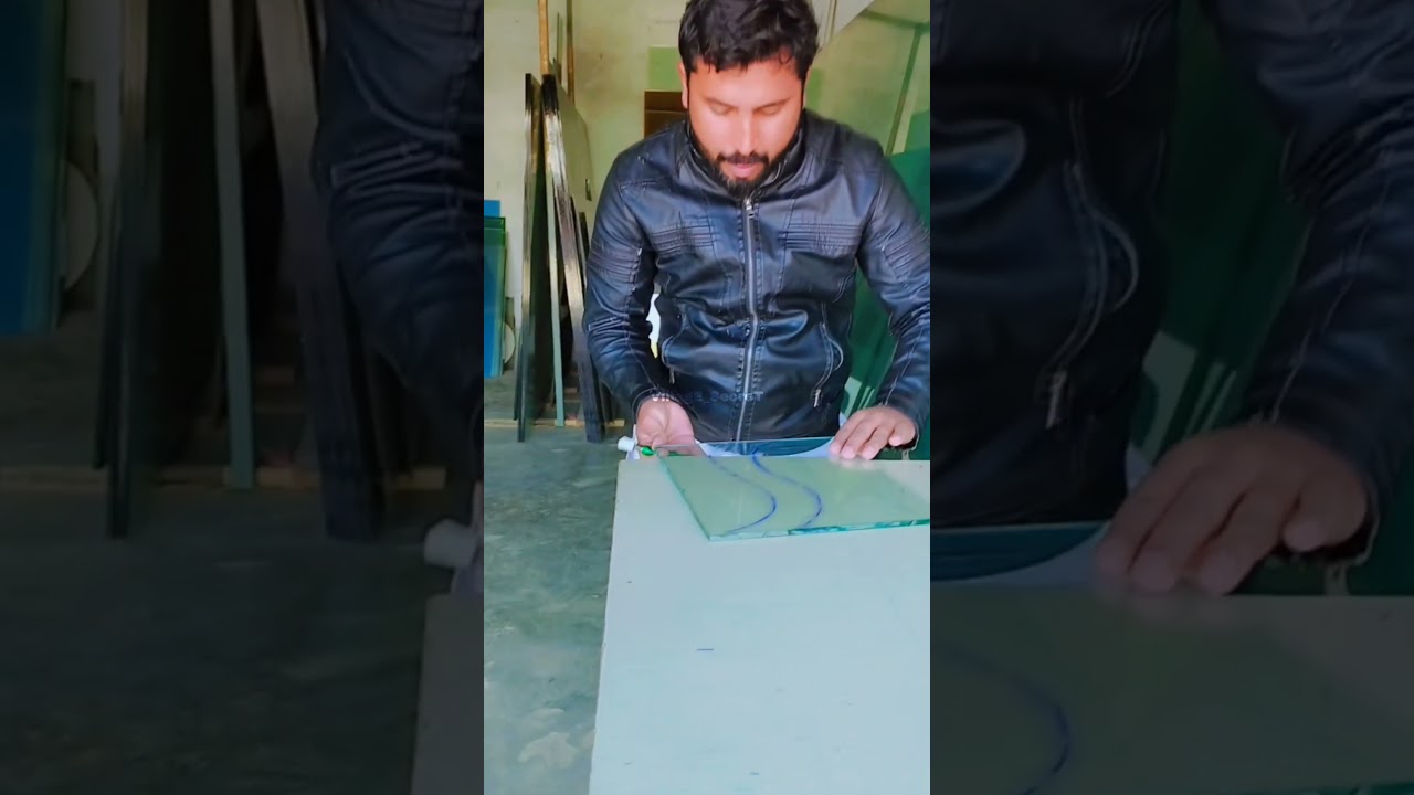 S shape glass cutting #zamzamelectronicstradingllc #savengers #trending #youtubeshorts #glass