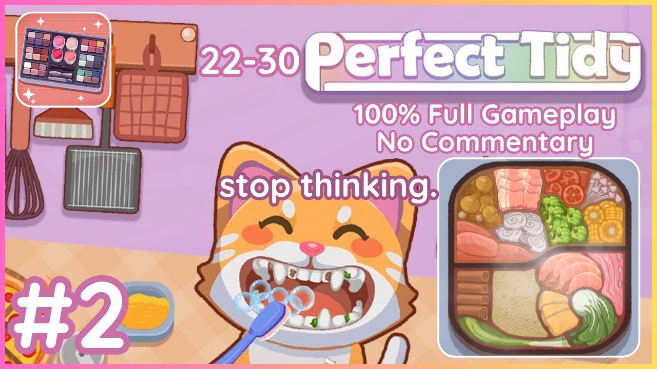 Let's pack a bento box~ 🍱 More Perfect Tidy - ASMR game - to relax to 😌 (No Commentary) Levels 22-30