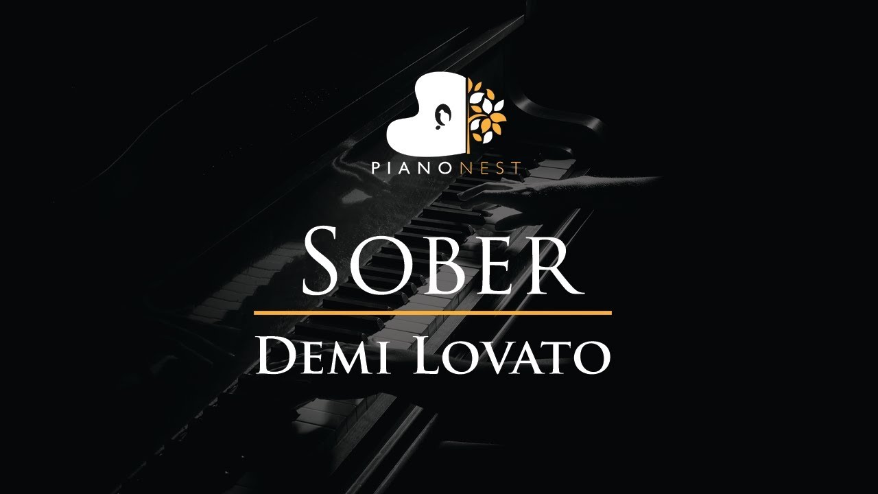 Demi Lovato - Sober - Piano Karaoke / Sing Along / Cover with Lyrics
