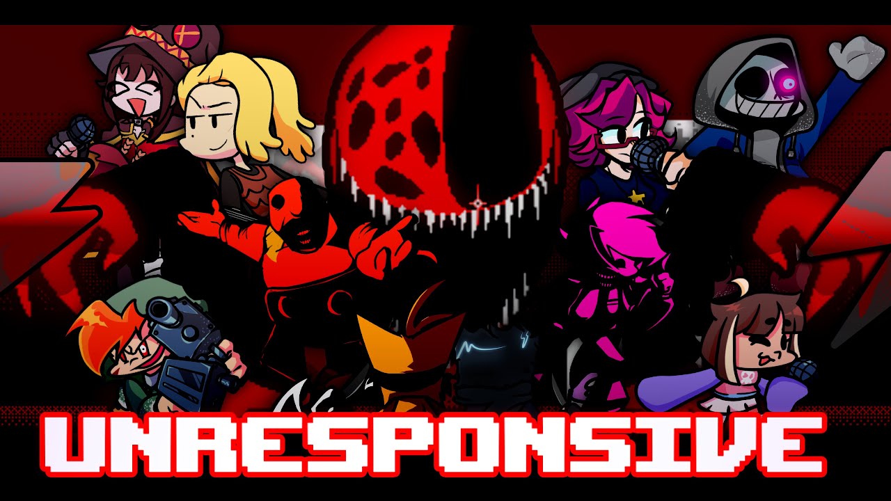 Unresponsive but Every Turn a Different Character Sings 🎶⚡ (FNF V.S Fatal Error Everyone Sings It)