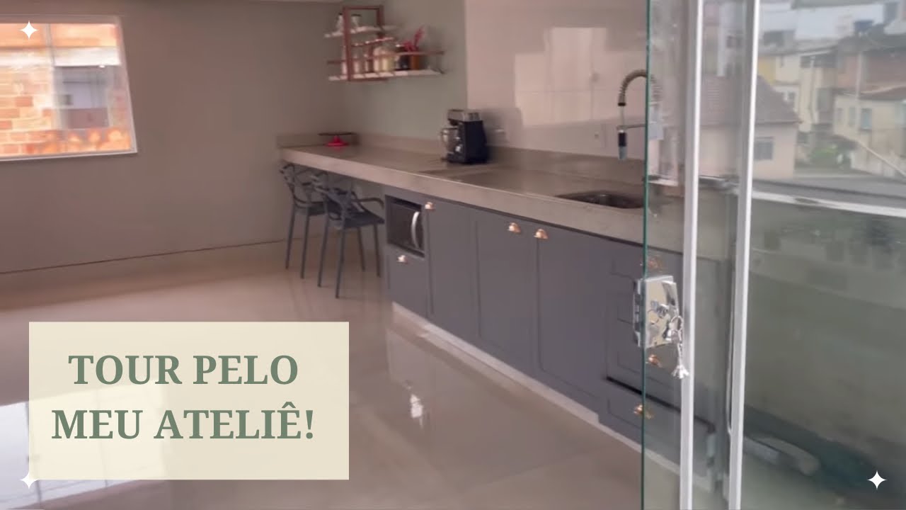 TOUR COMPLETO PELO MEU ATELIÊ DE CONFEITARIA! +muuuuitas dicas!