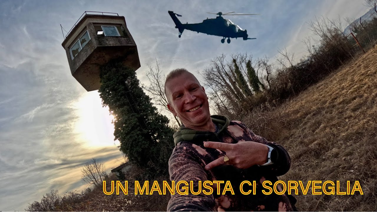 SORVEGLIATI DA UN ELICOTTERO MANGUSTA DURANTE L’ESPLORAZIONE
