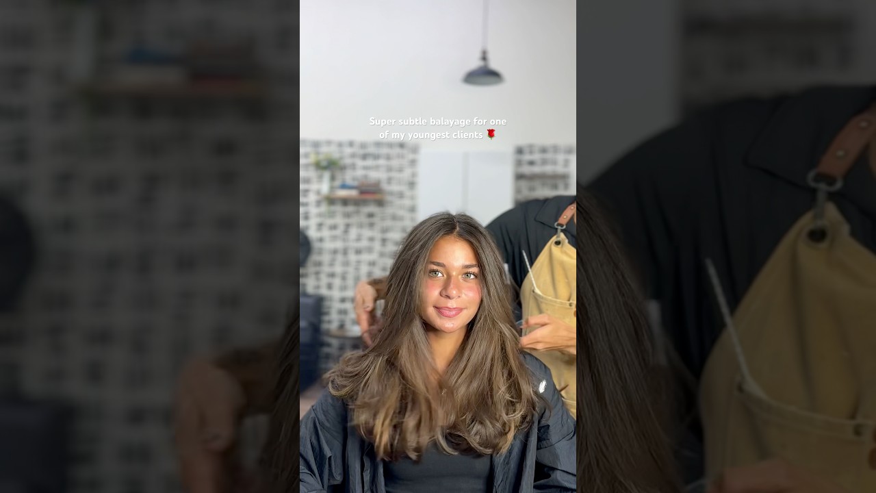 SUN-KISSED BALAYAGE 😍 #hair #hairstyle #haircut #hairtransformation #haircare #youtubeshorts