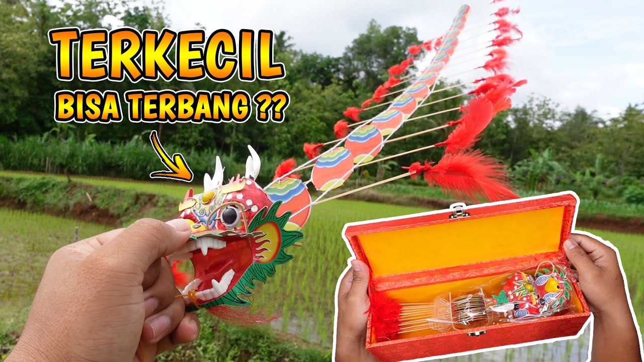 UNBOXING LAYANGAN NAGA TERKECIL DI DUNIA BISA TERBANG ? LAYANGAN NAGA MINI - LAYANGAN NAGA KECIL
