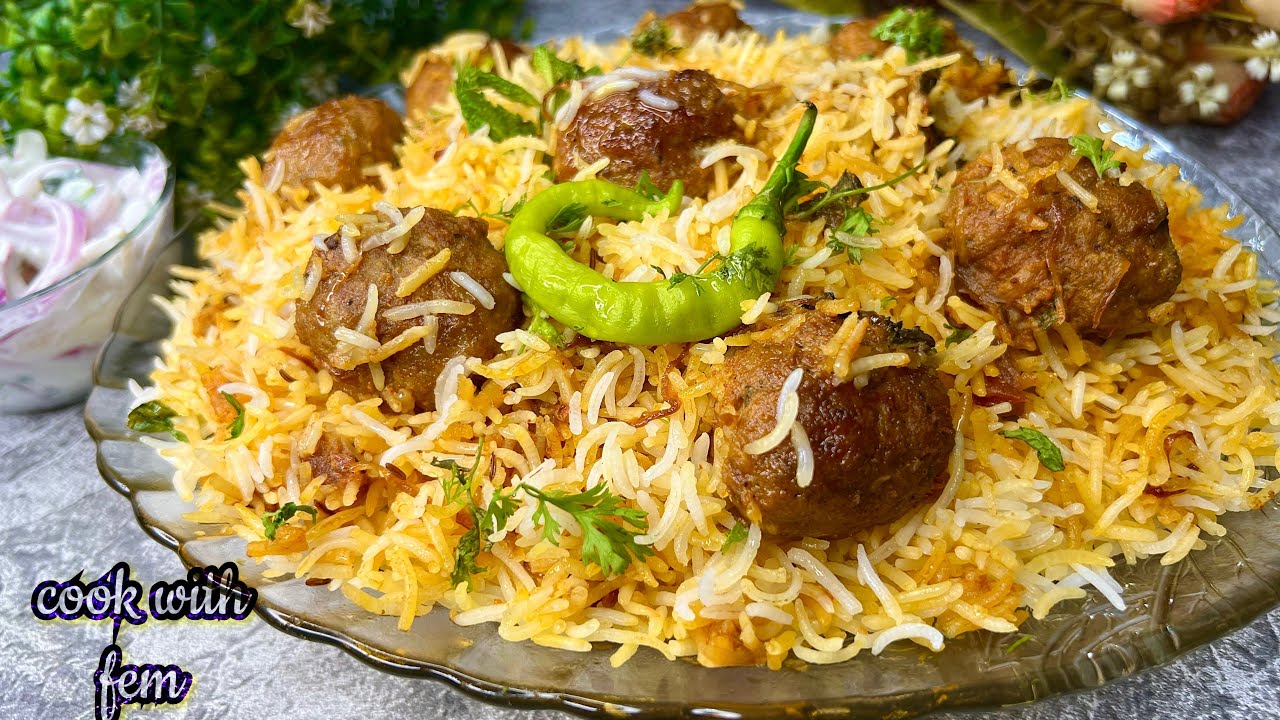 Perfect Hyderabadi Kofta Dum Biryani Tips Ke Sath Banane Ka Sab Sey Asaan Tarika | कोफ्ता बिरयानी 🌺