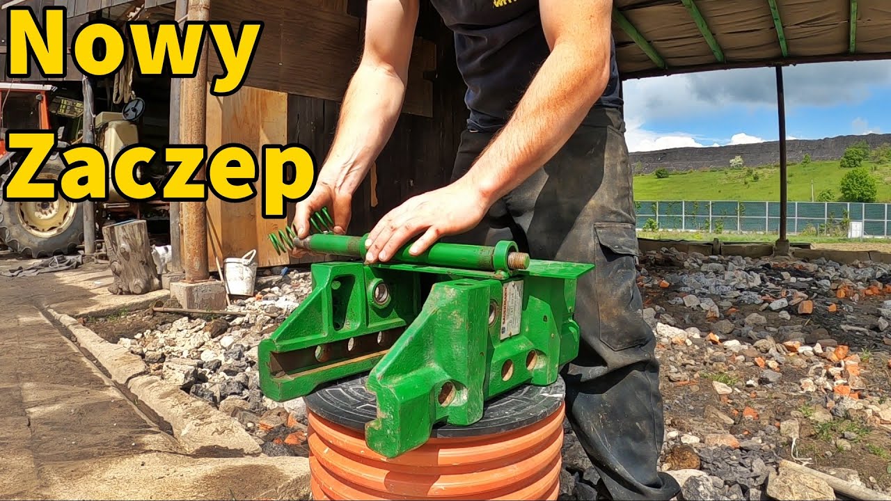 🌟 Montaż szyny i zaczepu do John Deere 6510 🌟