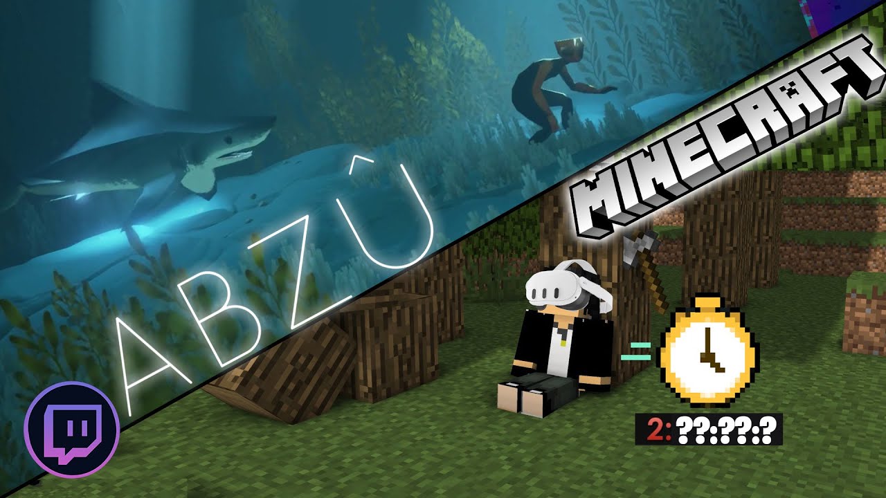 COLOR CHANGING BACKGROUND! - ABZU + Minecraft VR Speedrun! - FULL STREAM!