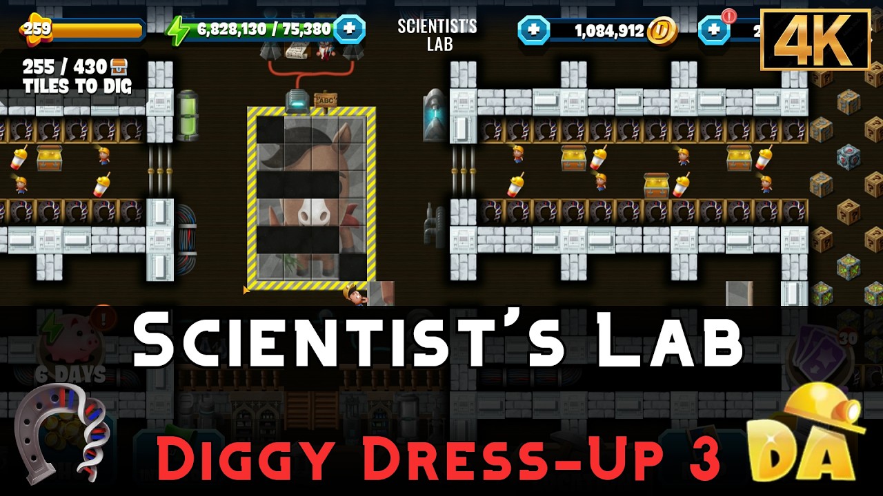Scientist's Lab | Diggy Dress-Up 3 | Diggy's Adventure