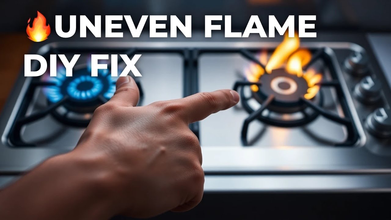 Why Is My Stove Burner Flame SO Uneven? - Easy DIY Fix - No Parts Needed