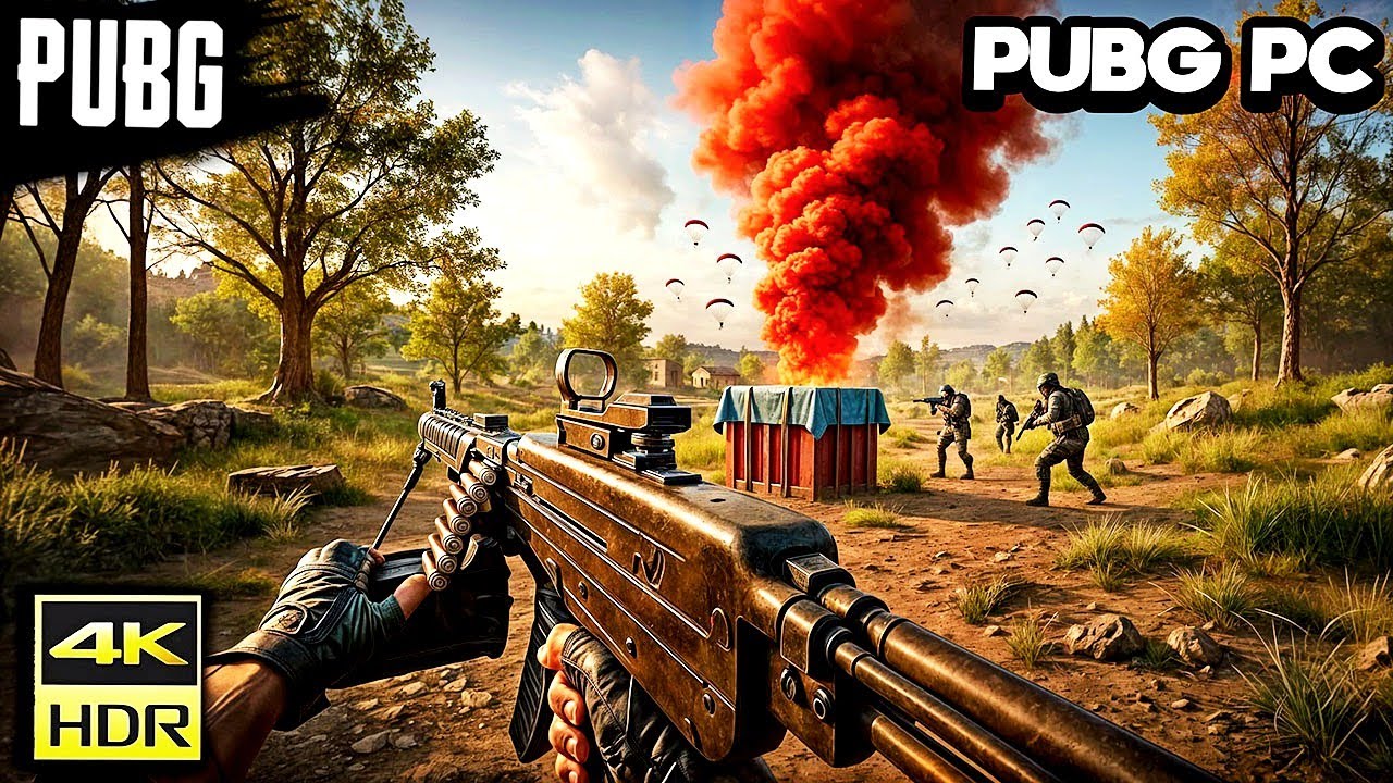 PUBG PC pero USÉ la MG3 de AIRDROP para DELETEAR A SQUAD 🥰🚬 El battle royale MÁS REALISTA del 2025